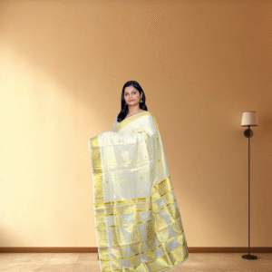 Ramsons Diamond Pattu Self Tissue Saree - RM1284