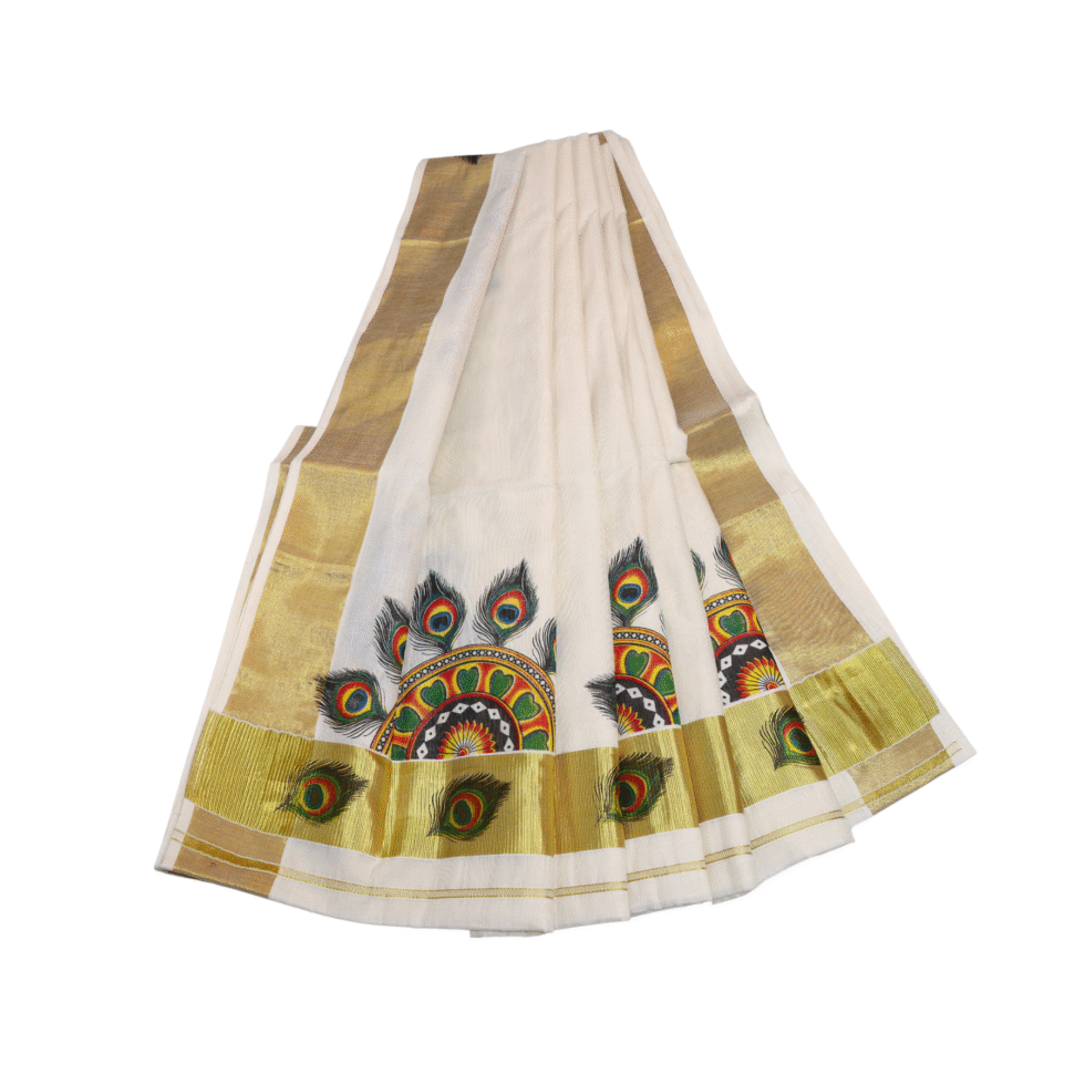 Ramsons Chitrachakra Tissue Saree - RM4226