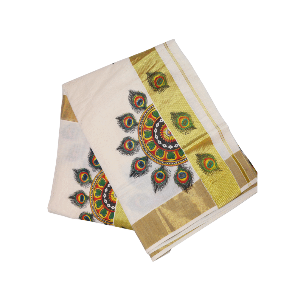 Ramsons Chitrachakra Tissue Saree - RM4226