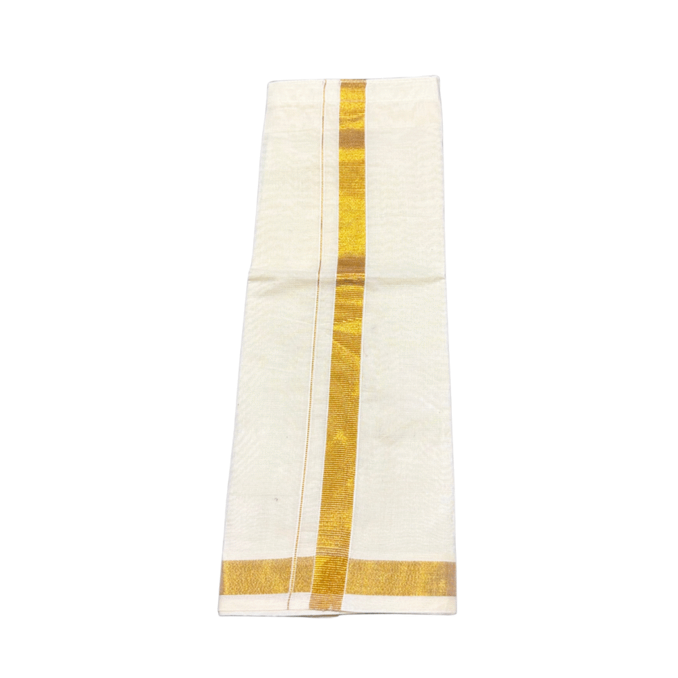 Ramsons Cream Cotton Kids Dhoti - KM