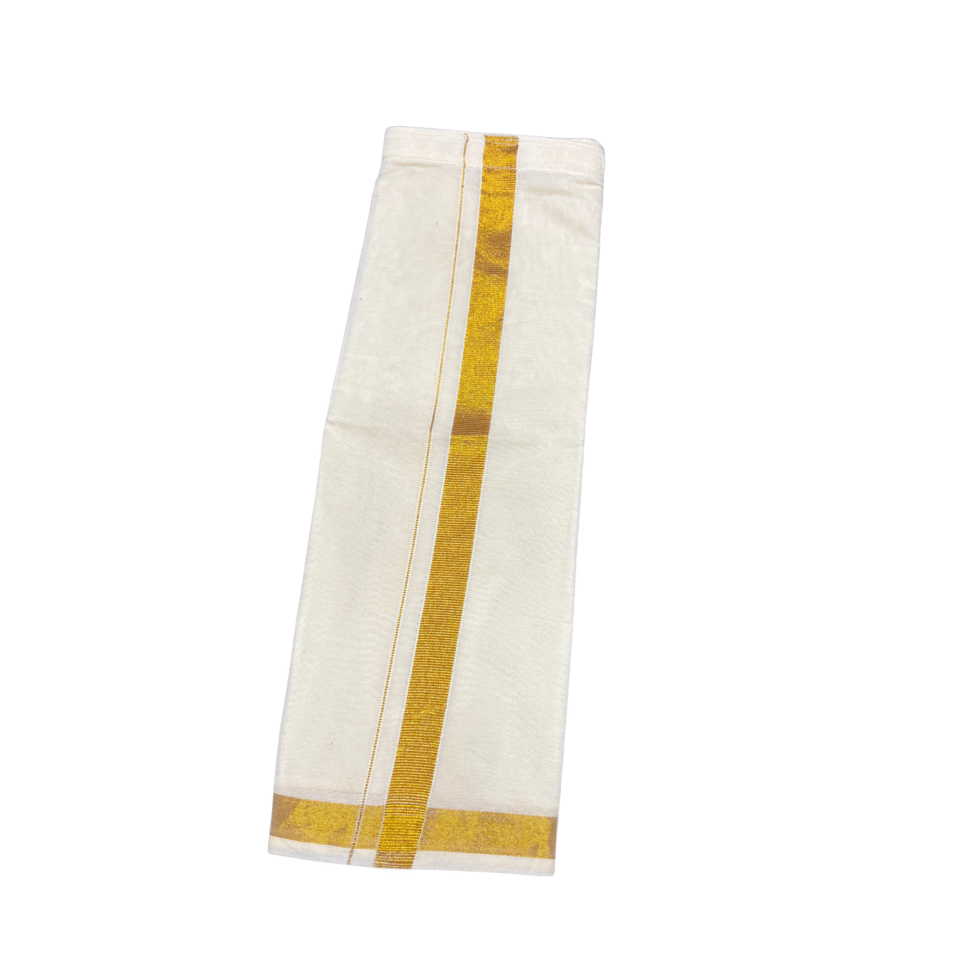 Ramsons Cream Cotton Kids Dhoti - KM