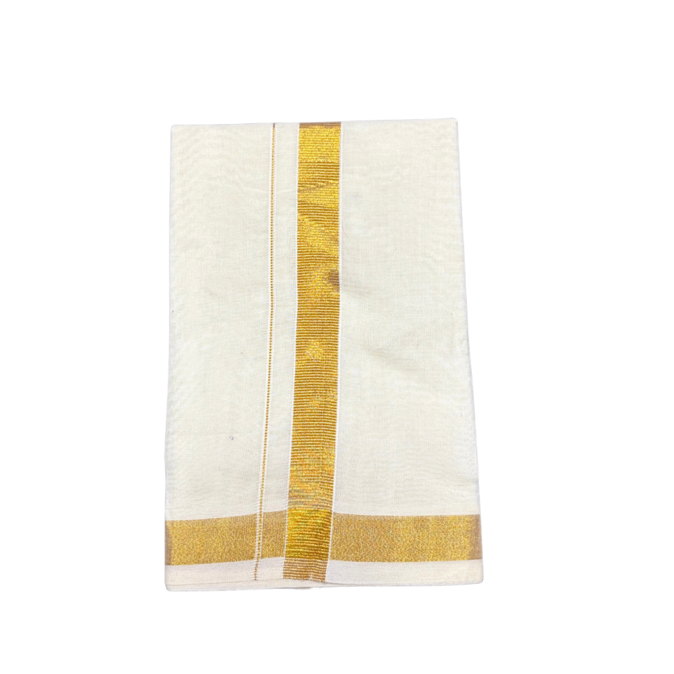 Ramsons Cream Cotton Kids Dhoti - KM