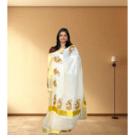Ramsons Mural Mayil Cotton Saree with Peacock Design – RM4249