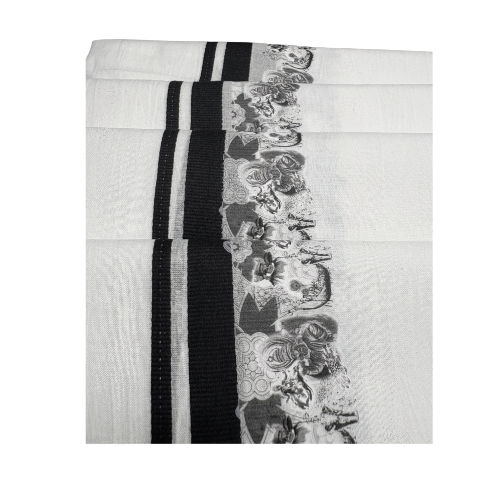 Ramsons Onam Special Double Dhoti with Onam Print in Black – RM3717