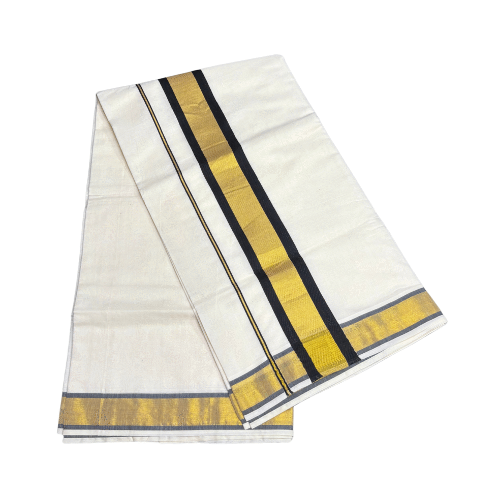 Ramsons Shyama Kasavu Cotton Saree - RM1701