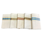 Ramsons Suvastra Double Dhoti with Printed Design on Kasavu - RM3704