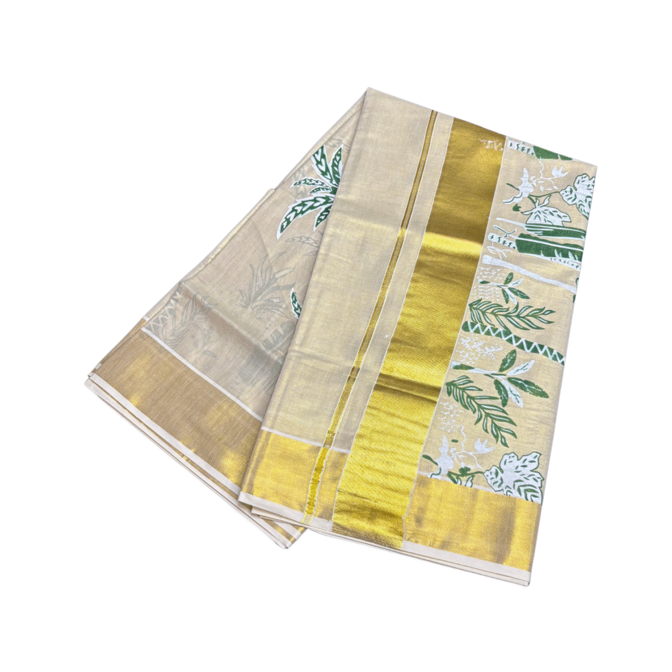 Ramsons Vruksha Chitra Tissue Set Saree - RM2034