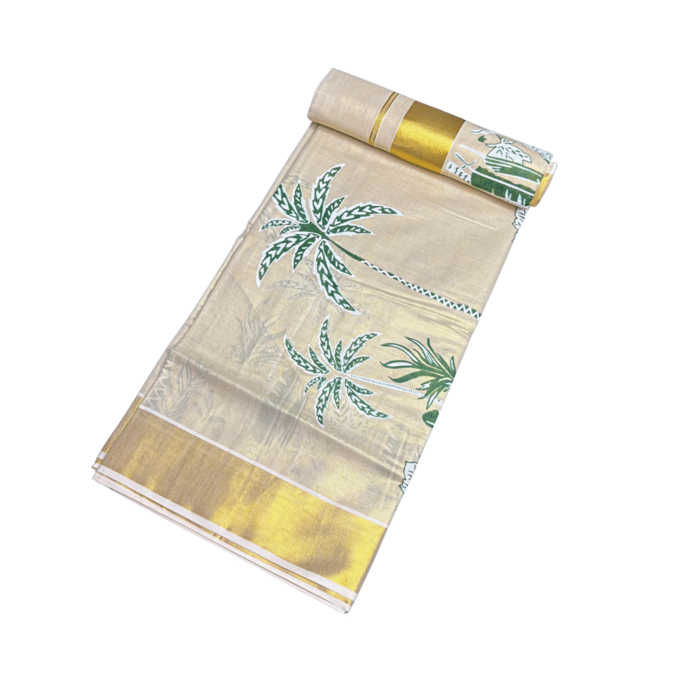 Ramsons Vruksha Chitra Tissue Set Saree - RM2034