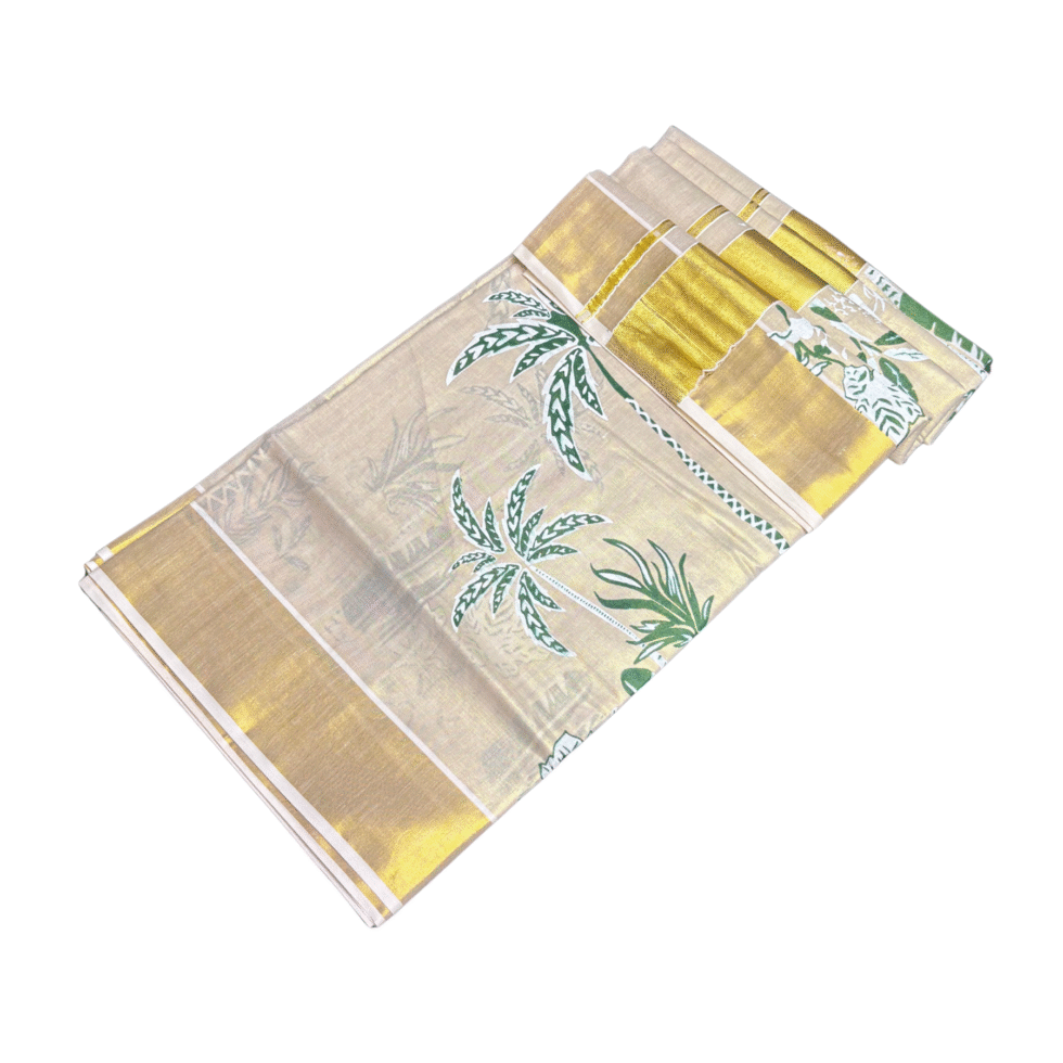 Ramsons Vruksha Chitra Tissue Set Saree - RM2034