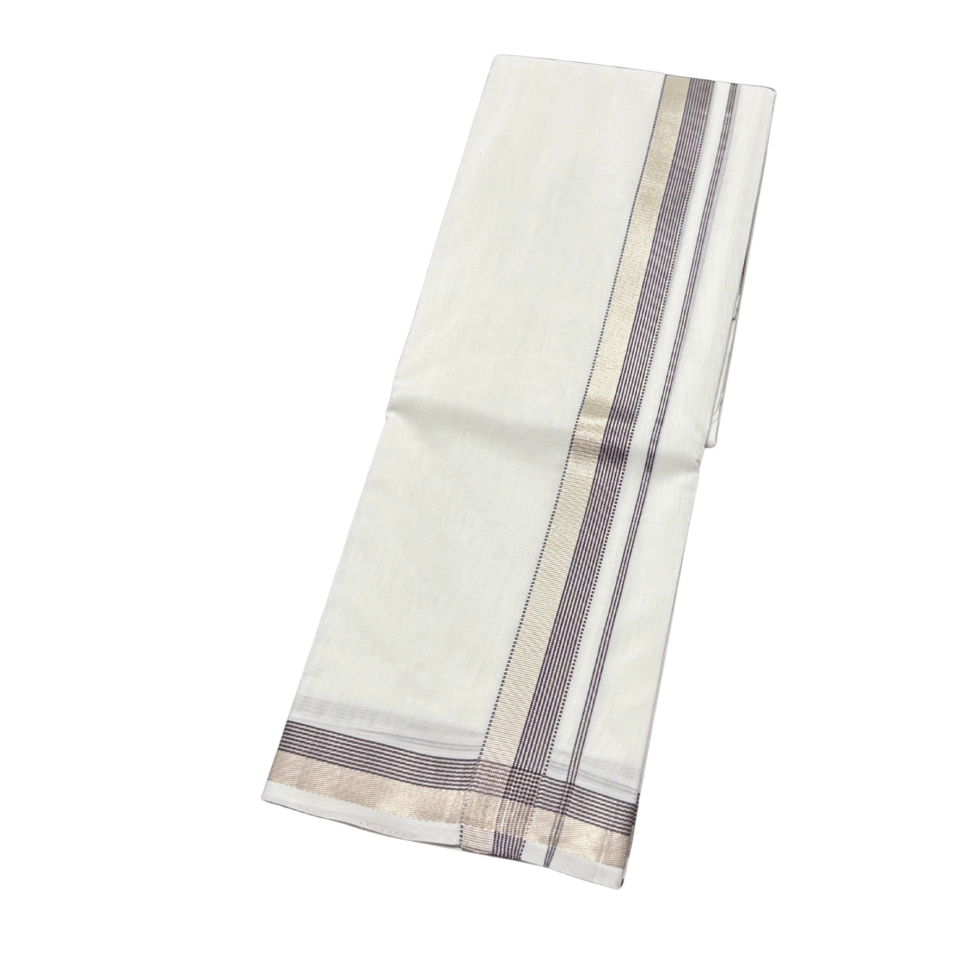 Ramsons Premium Handloom Double Dhoti -RMHD36BLACKC