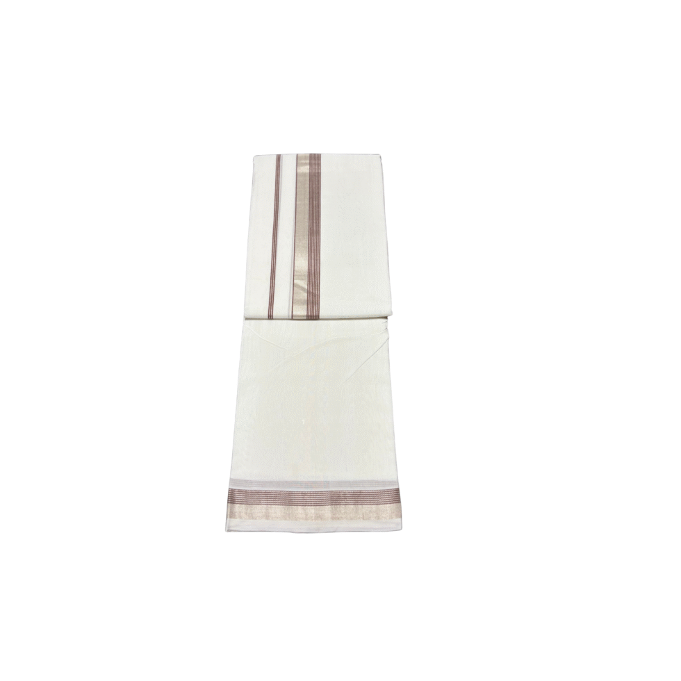 Ramsons Premium Handloom Double Dhoti -RMHD36BROWNA