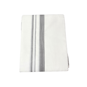 Ramsons Premium Mr India Double Dhoti Black Designed Kara - RM7013