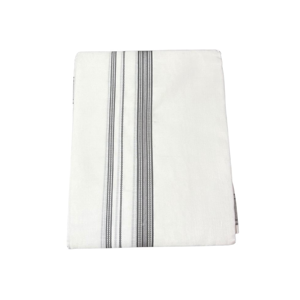 Ramsons Premium Mr India Double Dhoti Black Designed Kara - RM7013