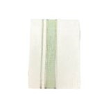 Ramsons Premium Thamburan Silver Double Dhoti RM7166PG in mercerised cotton with Pastel Green Kara – elegant wear for weddings & festive occasions.