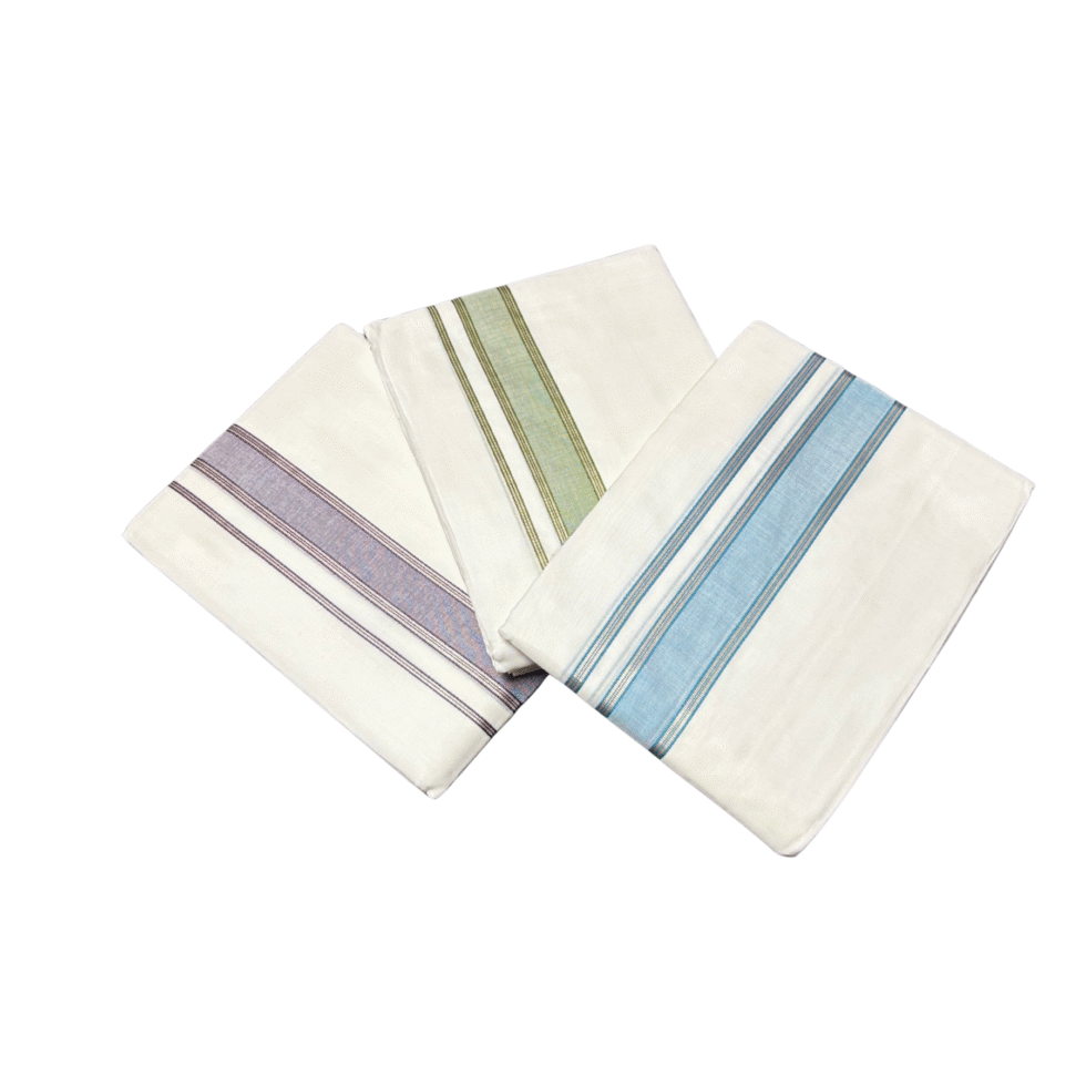 Ramsons Thamburan Silver Mercerised Cotton Premium Double Dhoti – RM7166