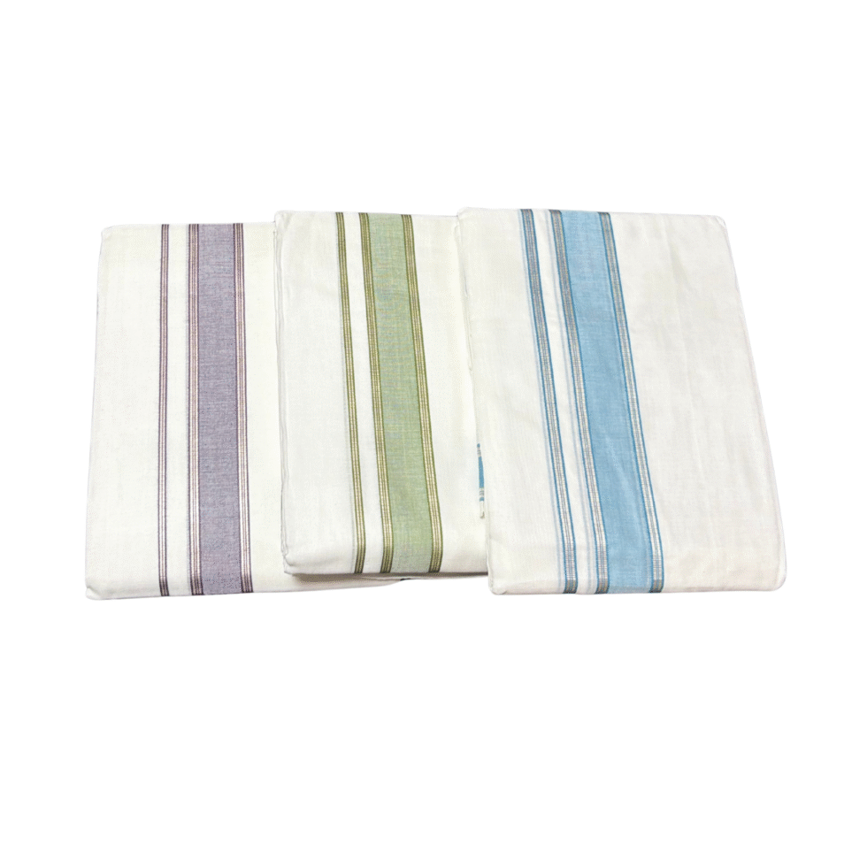 Ramsons Thamburan Silver Mercerised Cotton Premium Double Dhoti – RM7166