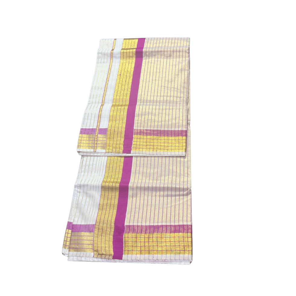 Ramsons Tissue Cotton Mix Set Saree - RM2062