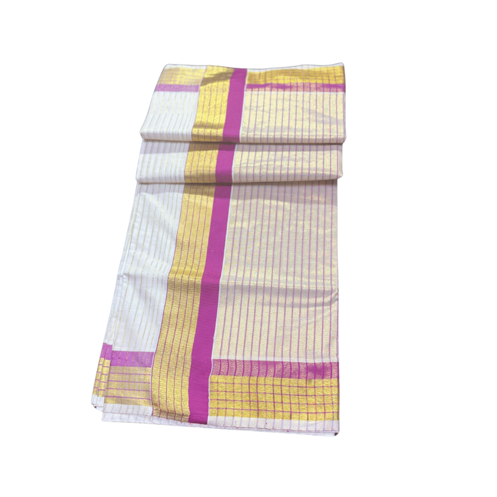 Ramsons Tissue Cotton Mix Set Saree - RM2062