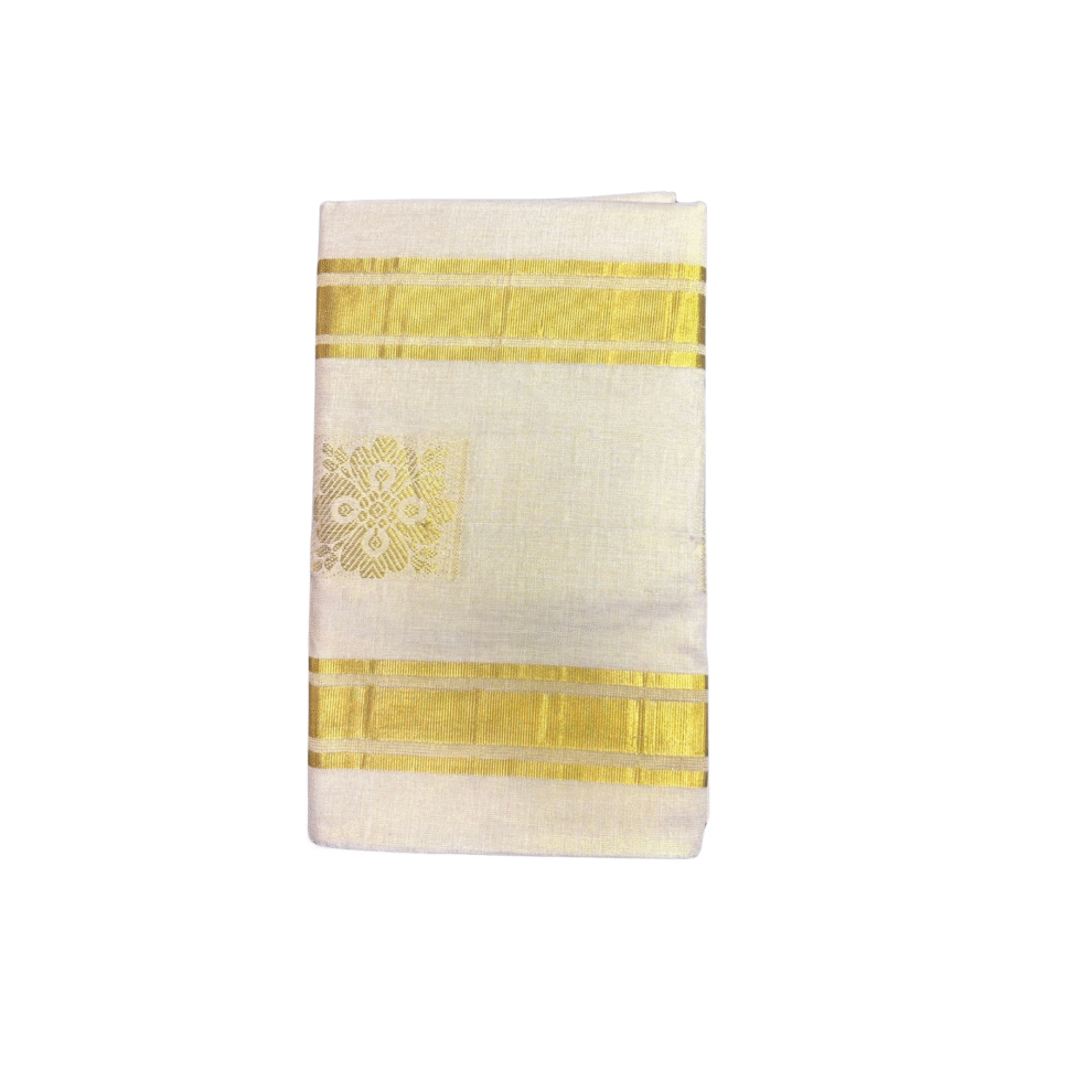 Ramsons Tissue Kasavu Set Saree - RM1879