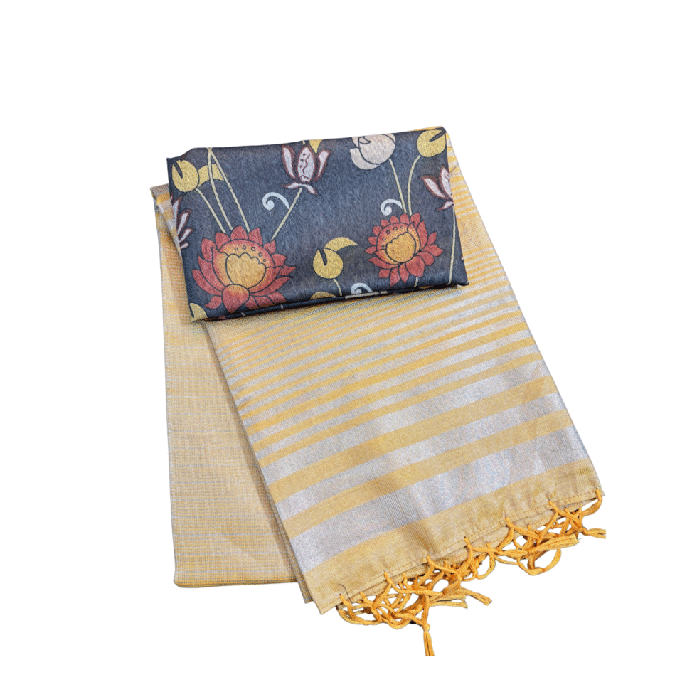 Sarvamangala Aarohi Tissue Saree With Stripes - SSF03