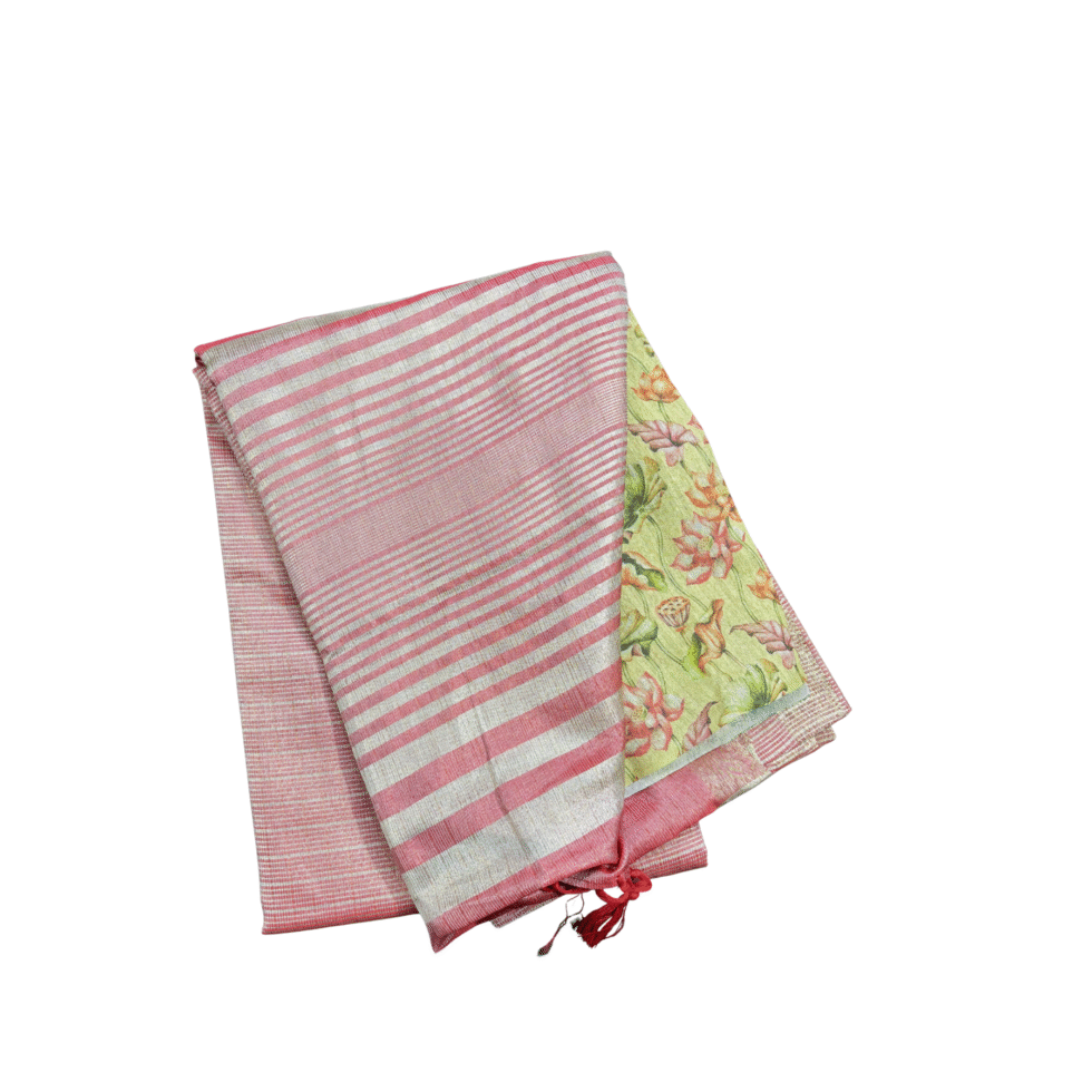 Sarvamangala Aarohi Tissue Saree With Stripes - SSF03