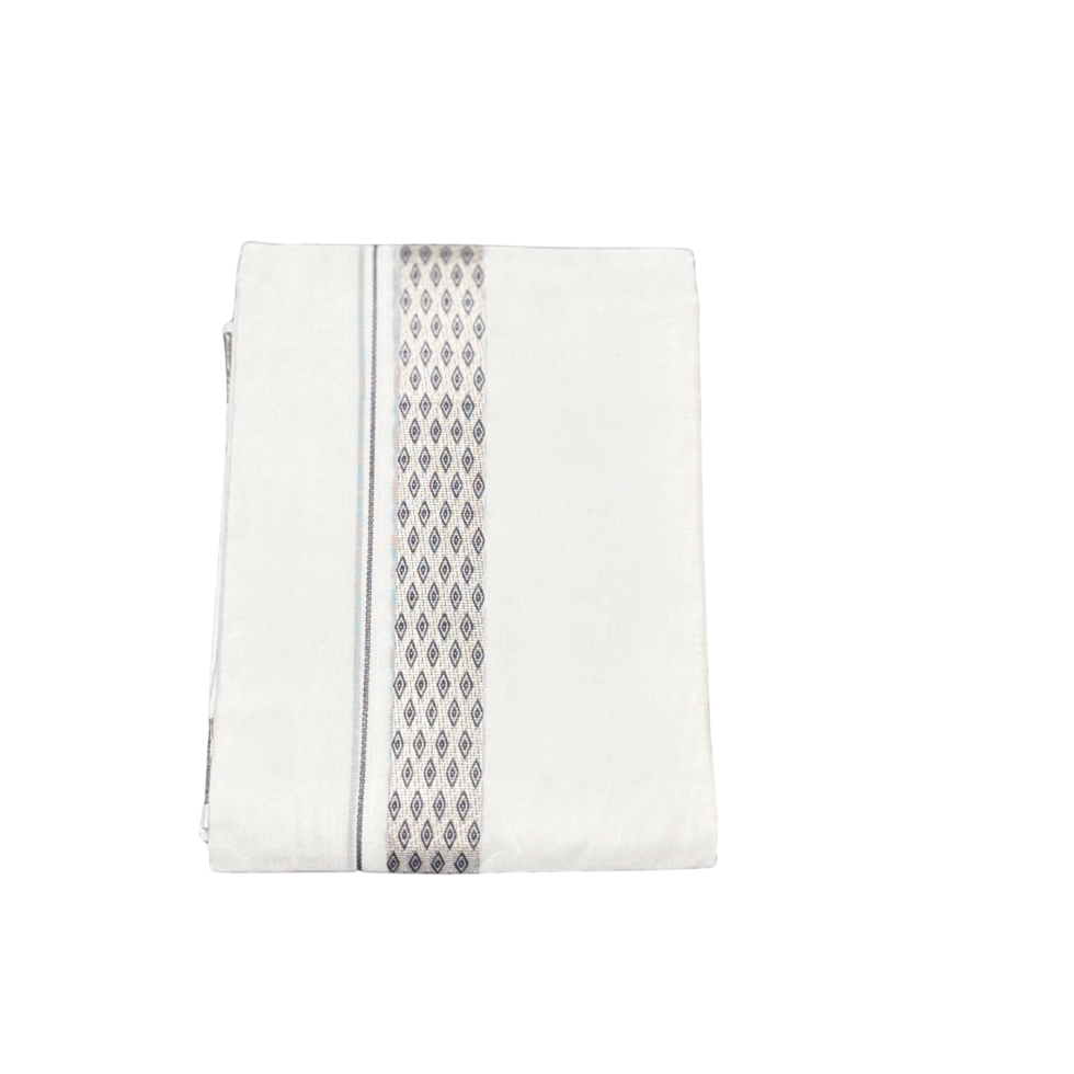 Ramsons Premium Emperor Double Dhoti Diamond Designed Kara - RM7247D