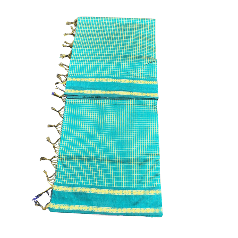 Sarvamangala Arani Check Cotton Saree - SLT595