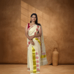 Ramsons Chakra Printed Tissue Set Mundu - RM31D