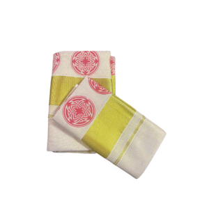 Ramsons Chakra Printed Tissue Set Mundu - RM31D