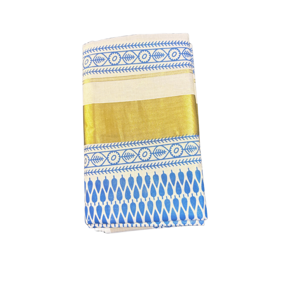 Ramsons Design Printed Tissue Set Saree - RM4394