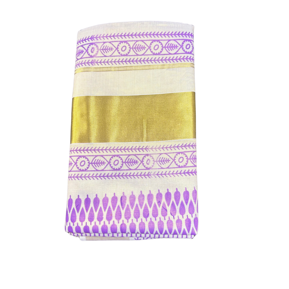 Ramsons Design Printed Tissue Set Saree - RM4394