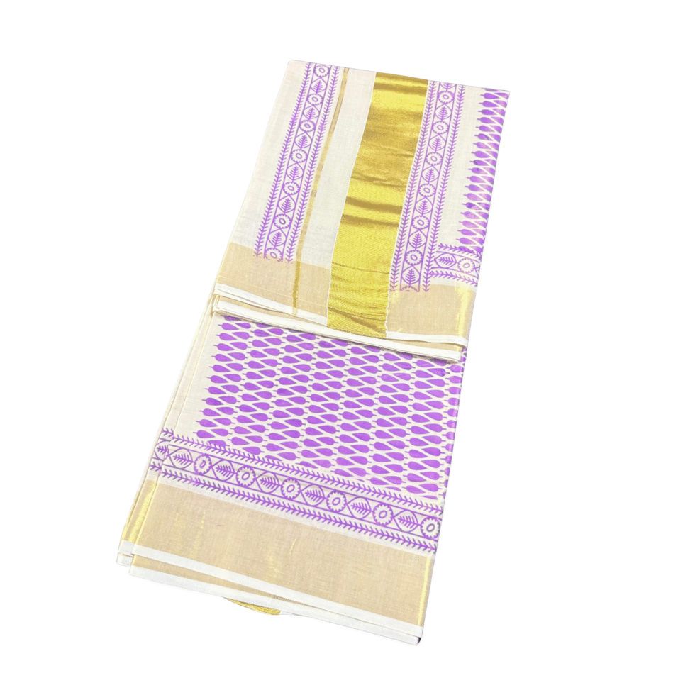 Ramsons Design Printed Tissue Set Saree - RM4394