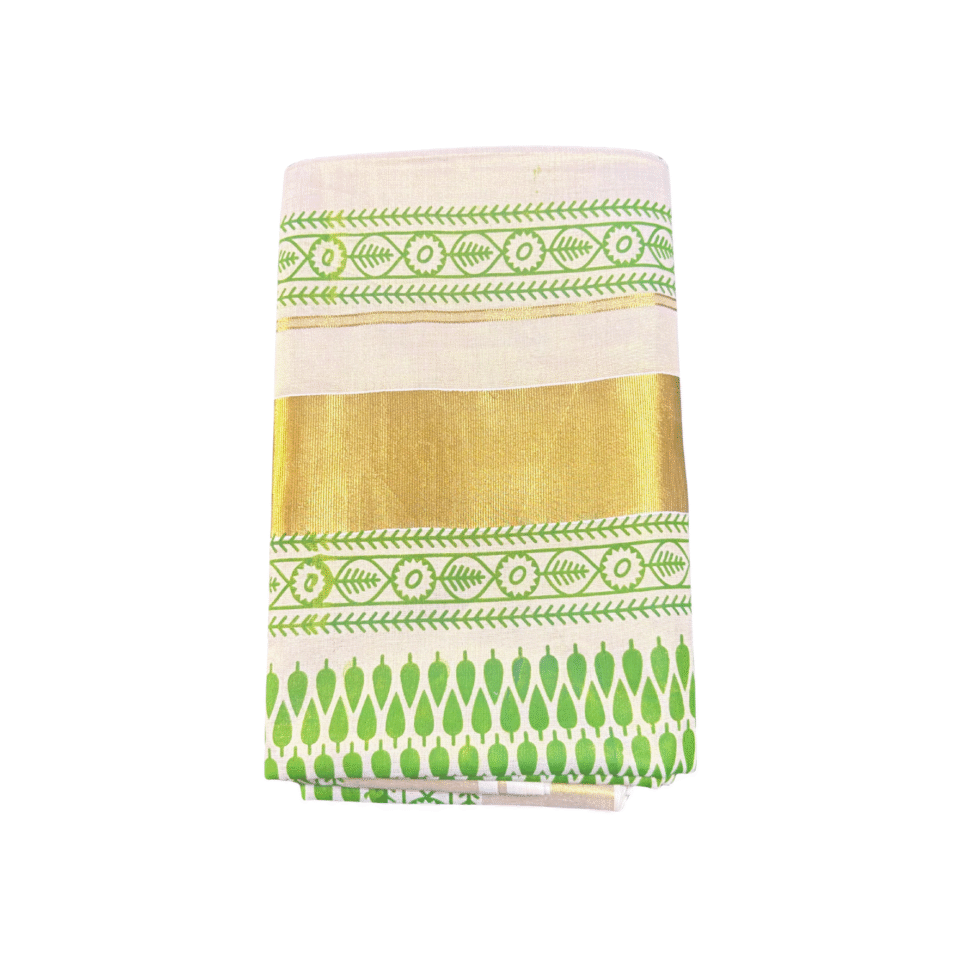 Ramsons Design Printed Tissue Set Saree - RM4394