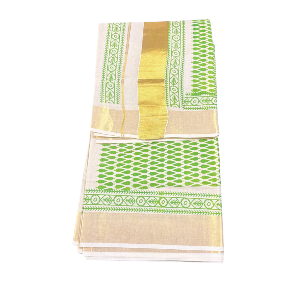 Ramsons Design Printed Tissue Set Saree - RM4394