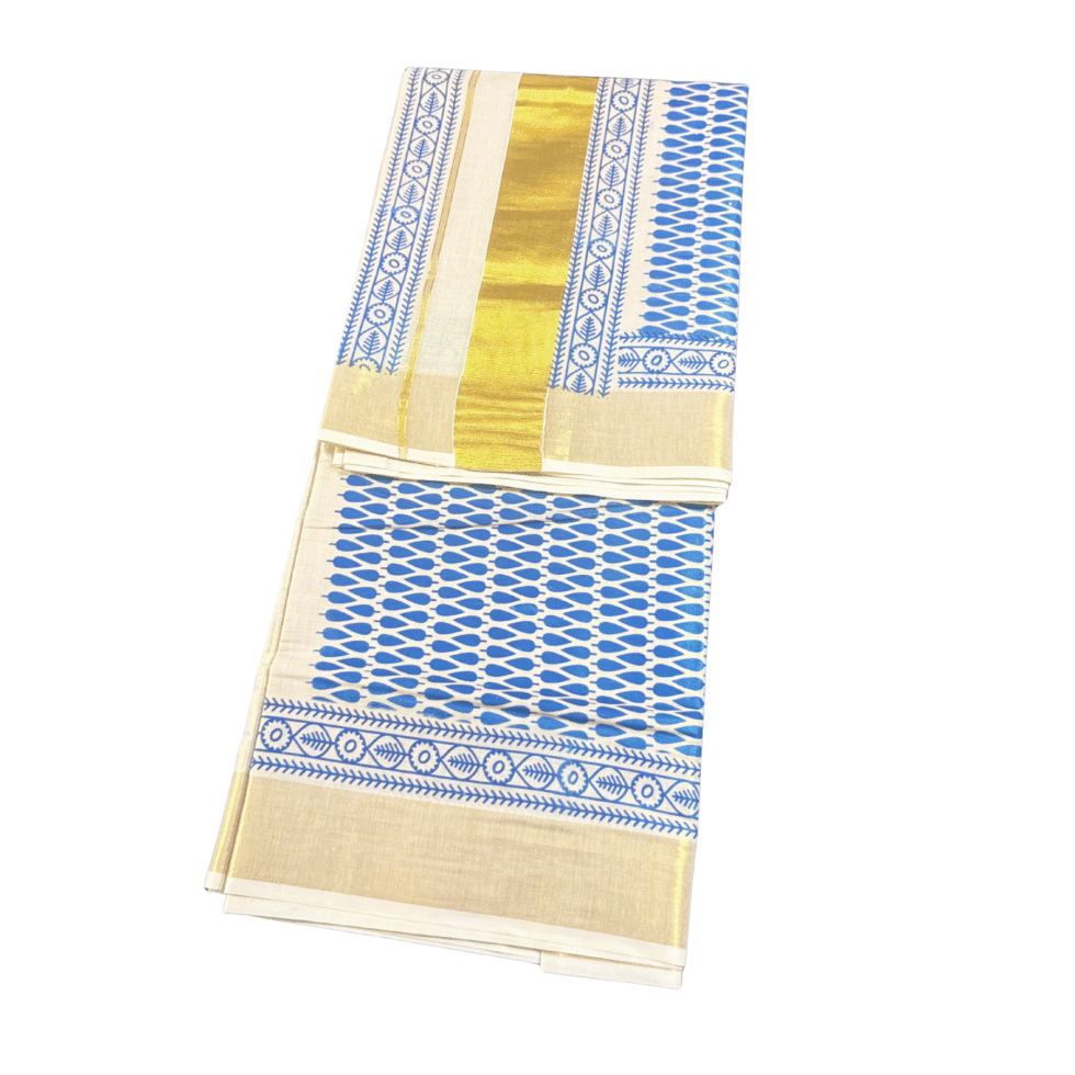 Ramsons Design Printed Tissue Set Saree - RM4394