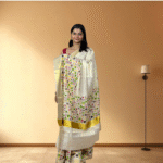 Ramsons Floral Print Tissue Set Saree - RM4388