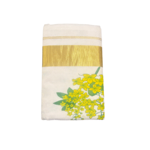 Ramsons Kanikonna Flower Design Cotton Set Saree - RM1943