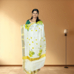 Ramsons Kanikonna Flower Design Cotton Set Saree - RM1943