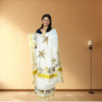 Ramsons Keraleeyam Leaf Motif Print Cotton Set Saree - RM2021