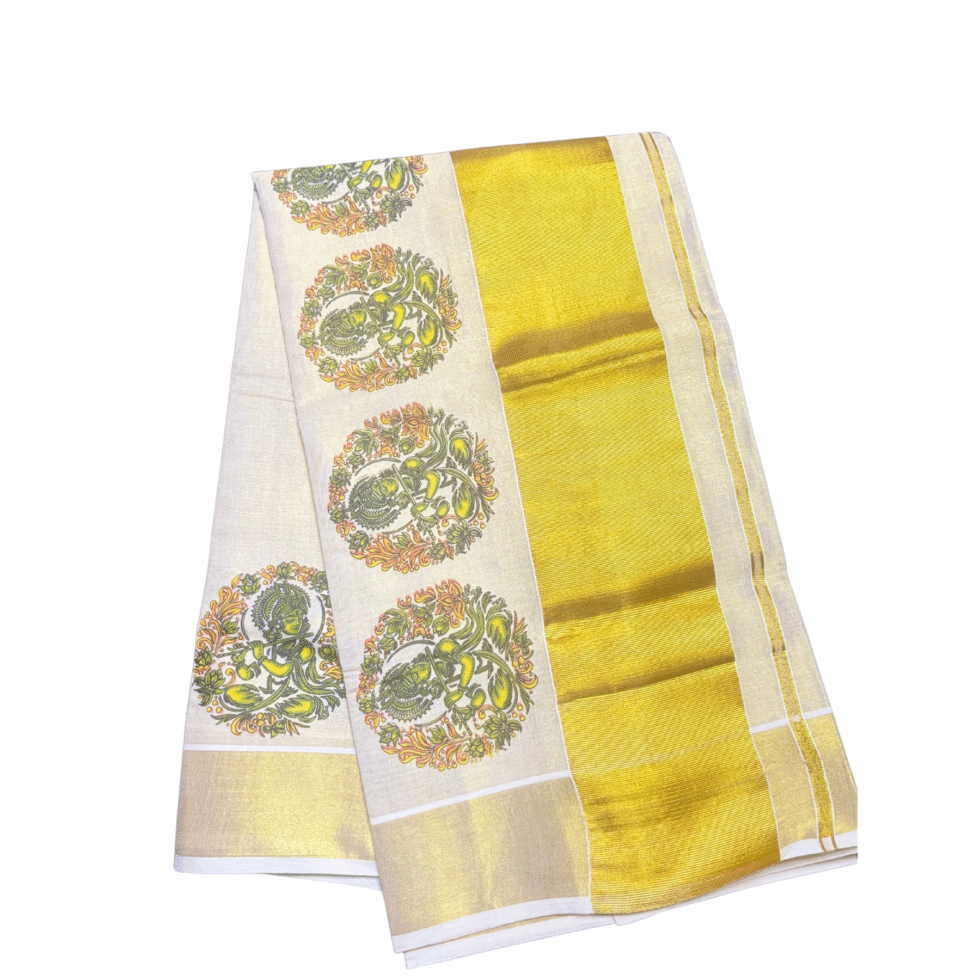 Ramsons Krishna Printed Tissue Set Saree - RM4327