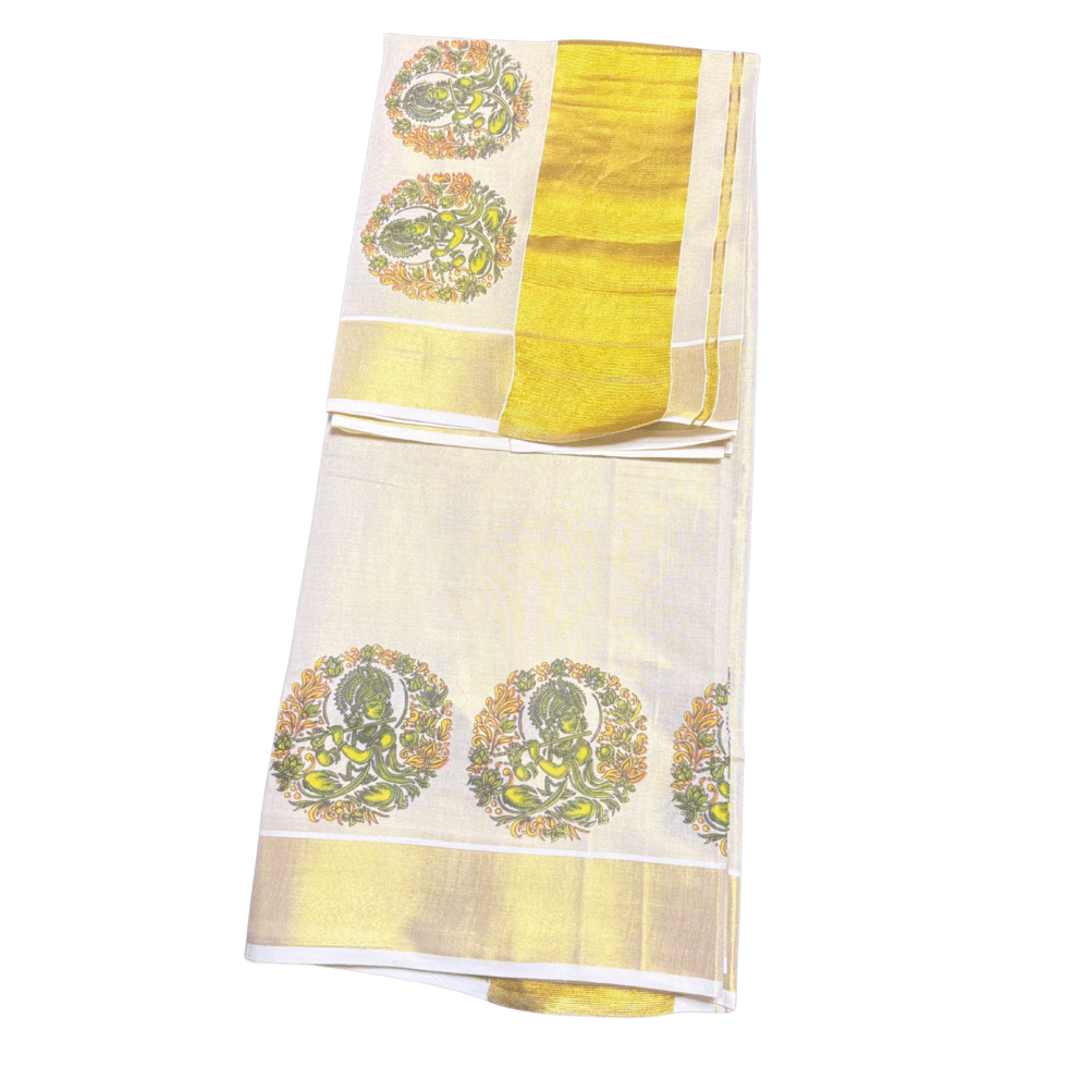 Ramsons Krishna Printed Tissue Set Saree - RM4327
