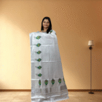 Ramsons Mayilpeeli Silver Tissue Set Saree - RM4217