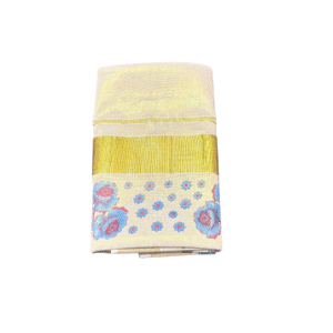 Ramsons Rose Flower Print Tissue Set Saree - RM2038RB