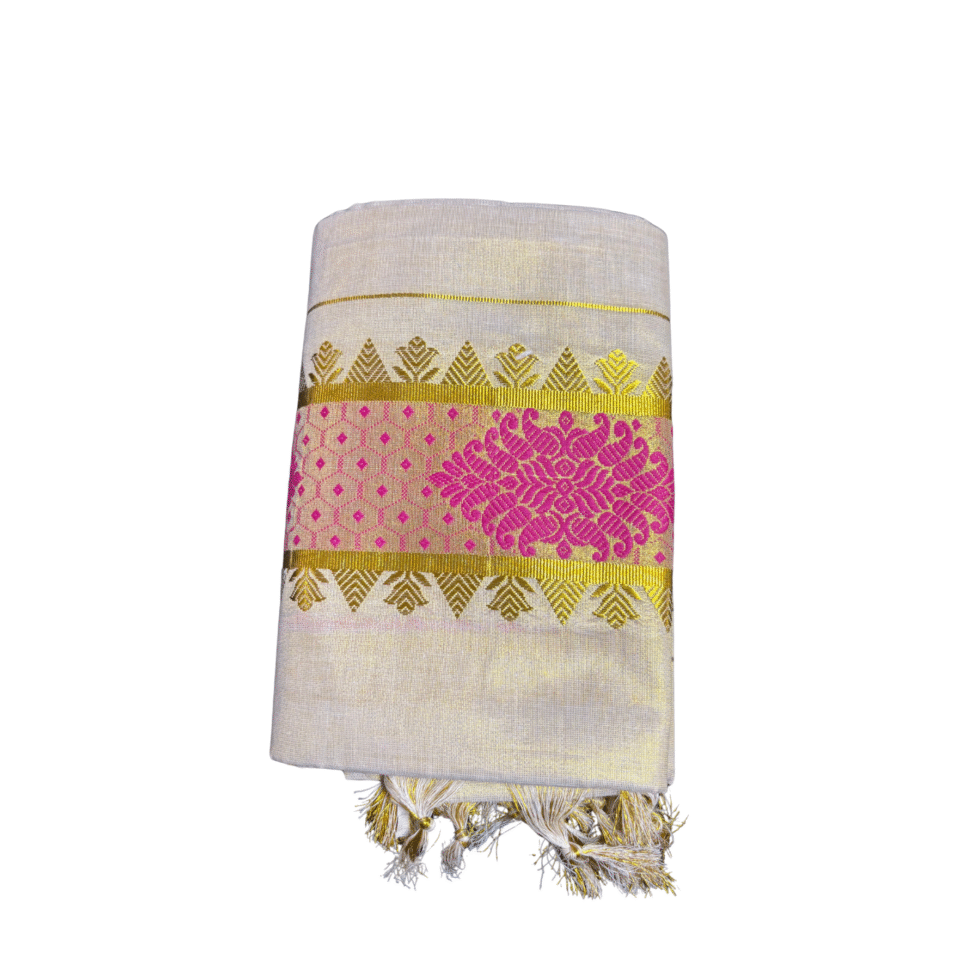 Ramsons Tissue Single Set Mundu - RM165P