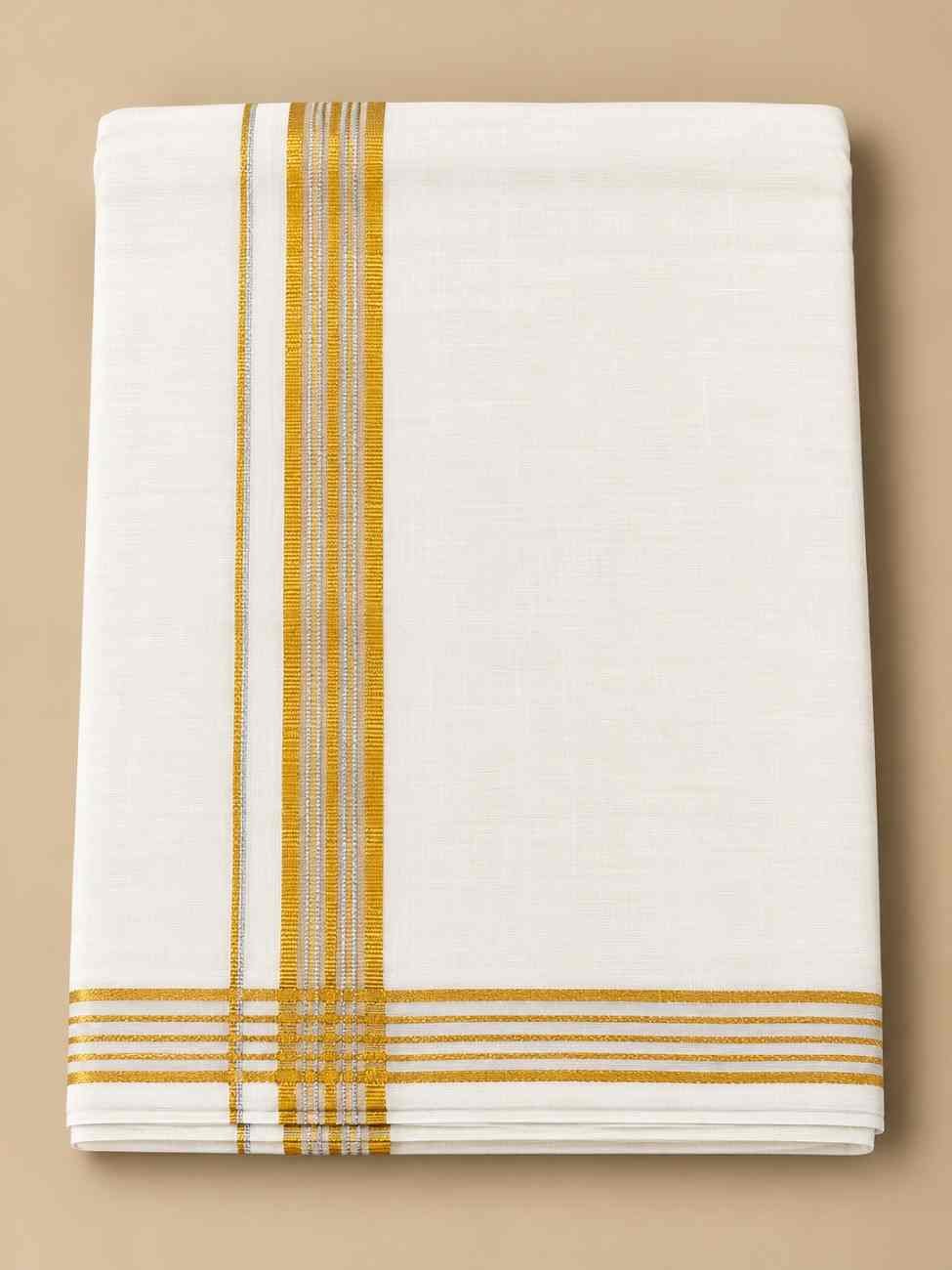 RAMSONS GOLDEN KASAVU DHOTI - 946