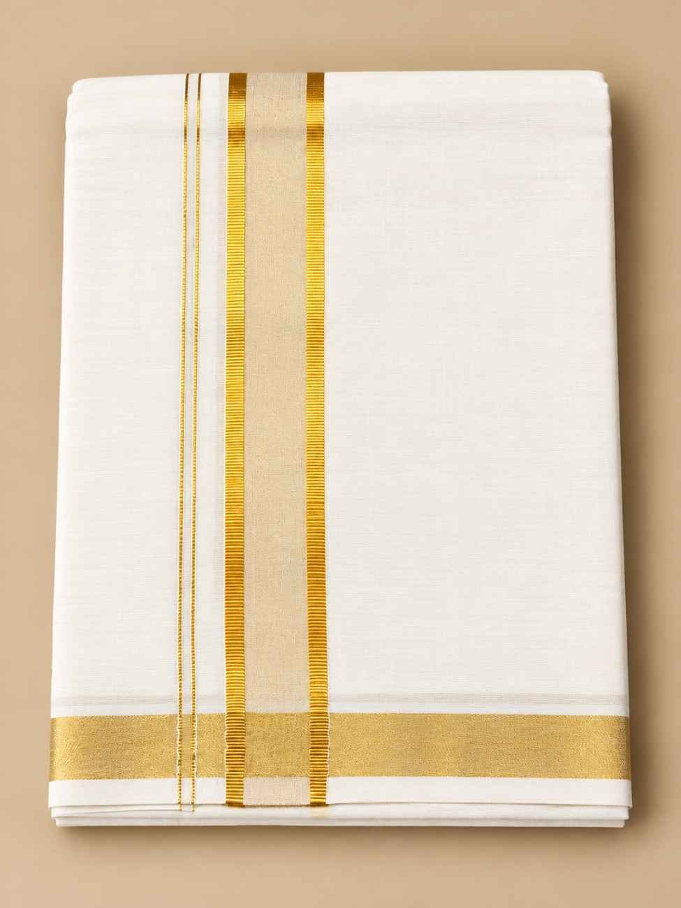 RAMSONS GOLDEN KASAVU DHOTI - 3282