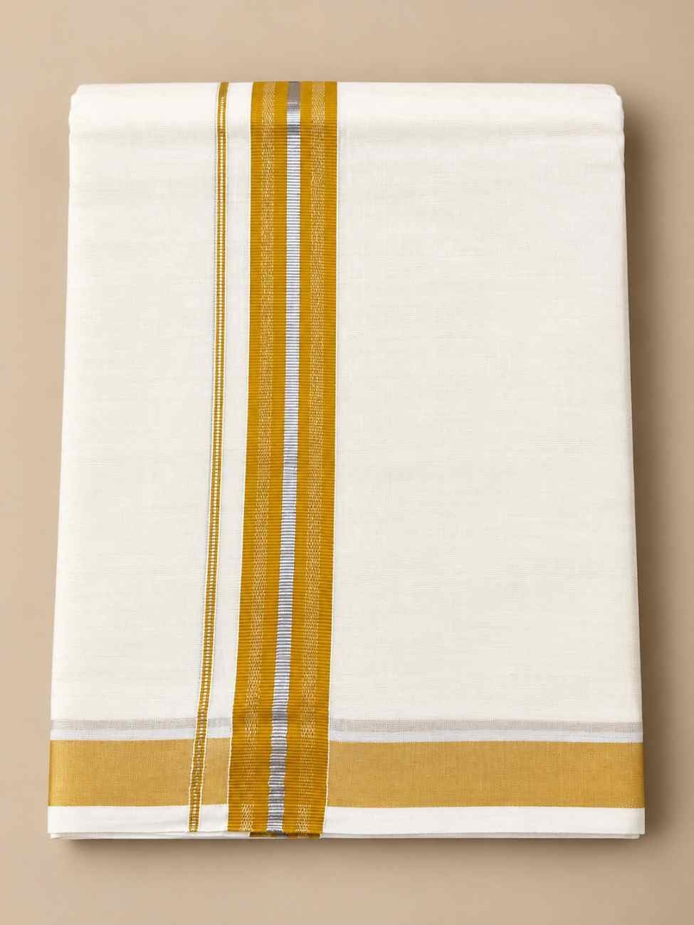 RAMSONS CREAM DHOTI - 231