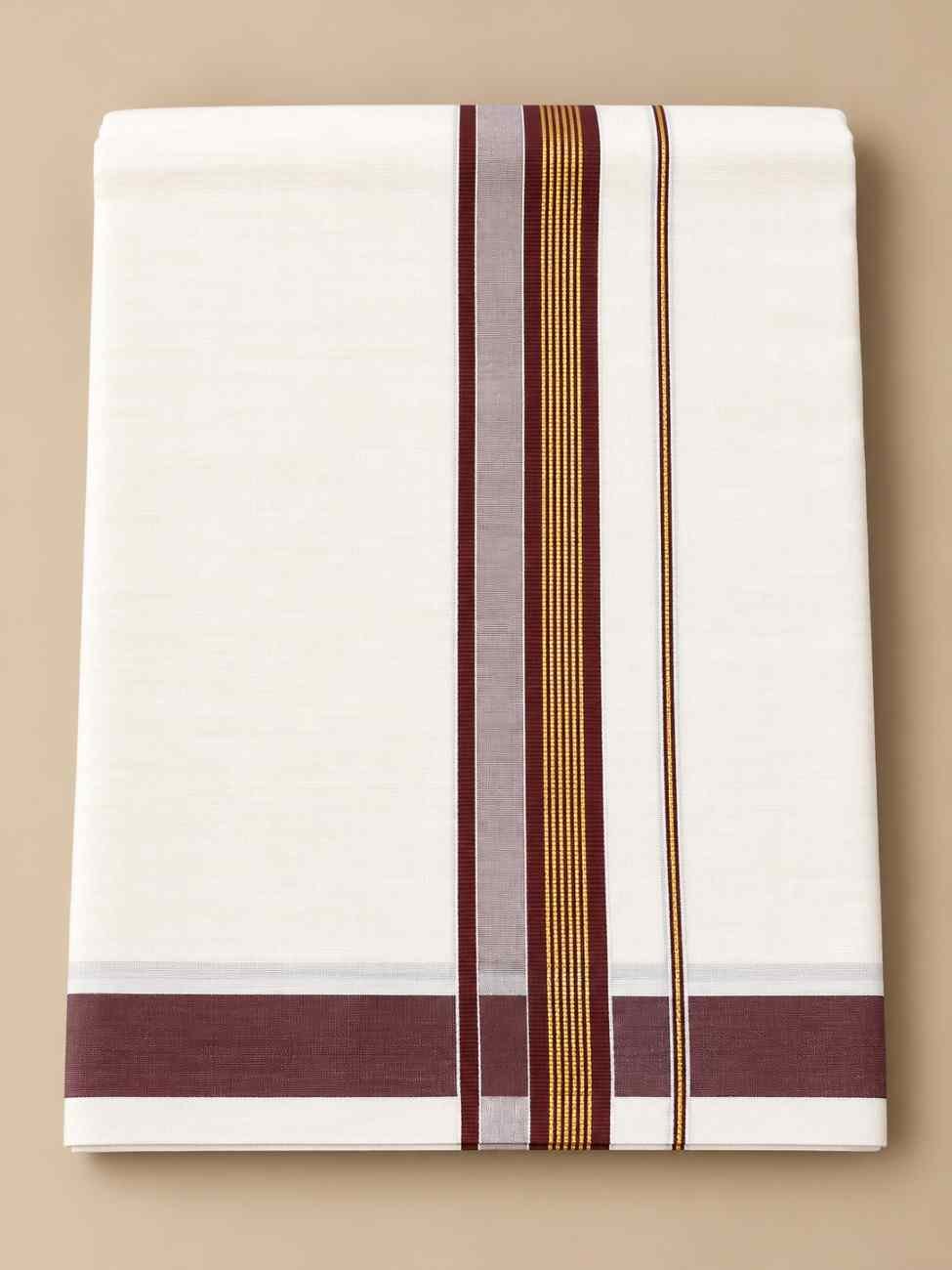 RAMSONS CREAM DHOTI - 435