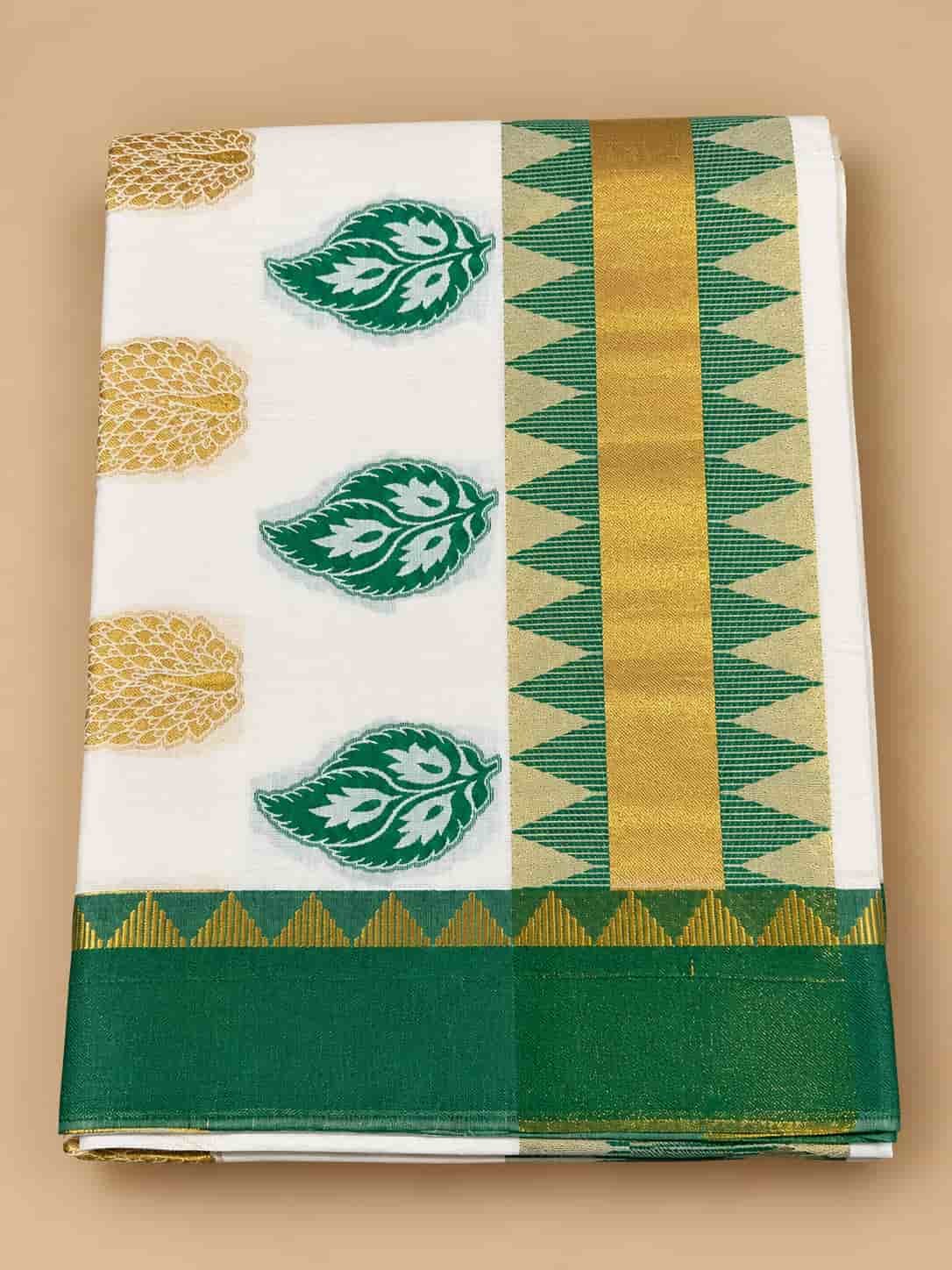 RAMSONS COTTON JACQUARD SET SAREE - 4637