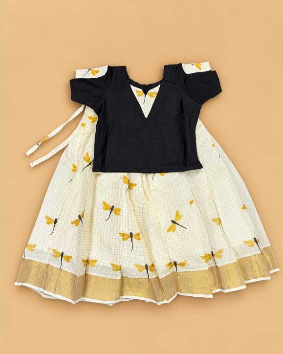 RAMSONS GIRLS COTTON DRAGONFLY PRINT SKIRT and TOP – 11099S